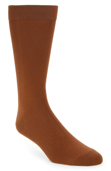 socks to wear with brown shoes