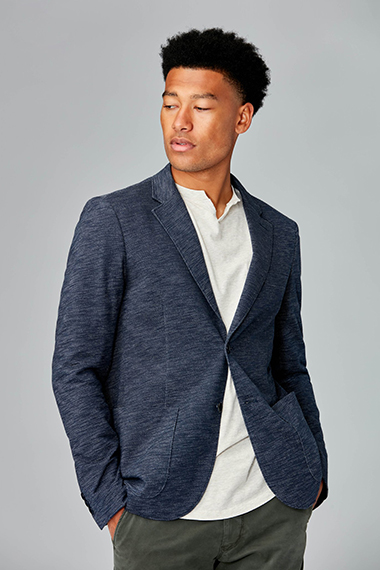 Mens sports shop blazer with jeans